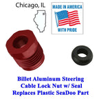 Steering Cable Lock Nut w/ Seal for Sea Doo (All Models) 277000052 277001627 293830063