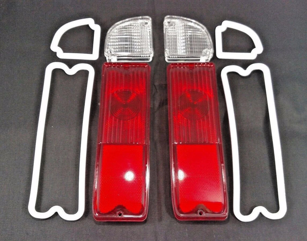 Tail Light and Reverse Light Lenses with Gaskets for 1967–1972 Chevy GMC
