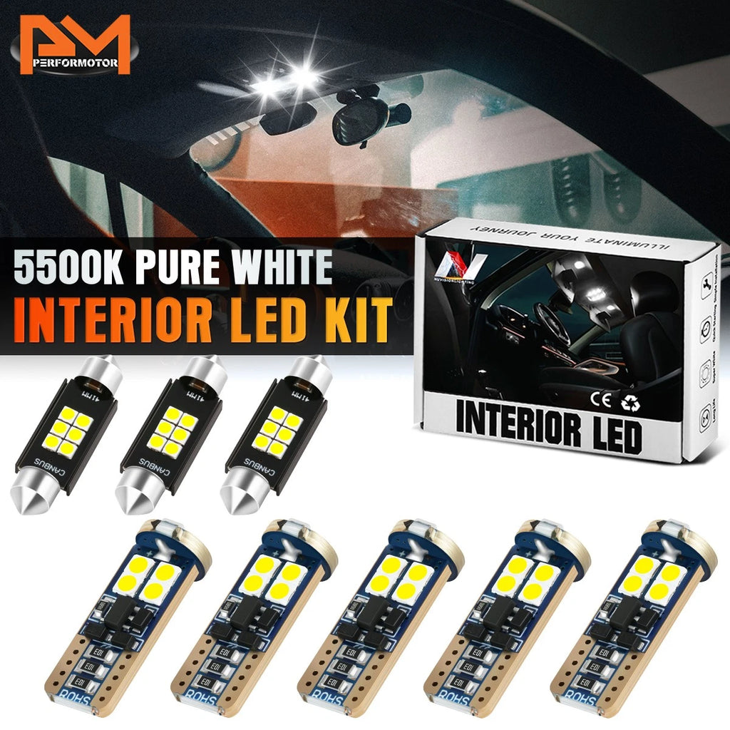 LED Bulb Kit for Dodge Challenger (2008–2022) - 8 Pcs