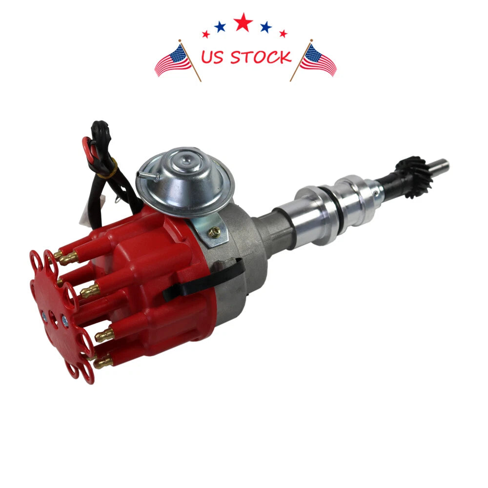 HEI Distributor & Plug Wires Set for Ford Mercury Small Block (289-302)