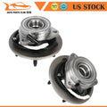 2 Front Wheel Hub Bearings for Ford F-150 (1997–2000) 4WD with ABS