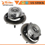 2 Front Wheel Hub Bearings for Ford F-150 (1997–2000) 4WD with ABS
