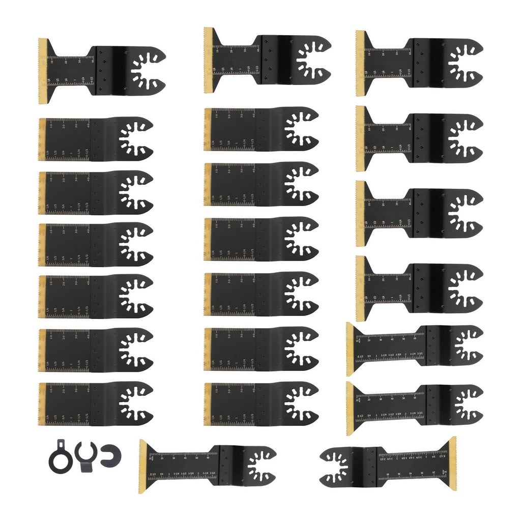 22-Piece Titanium Oscillating Saw Blades Kit for Multitool (Universal)