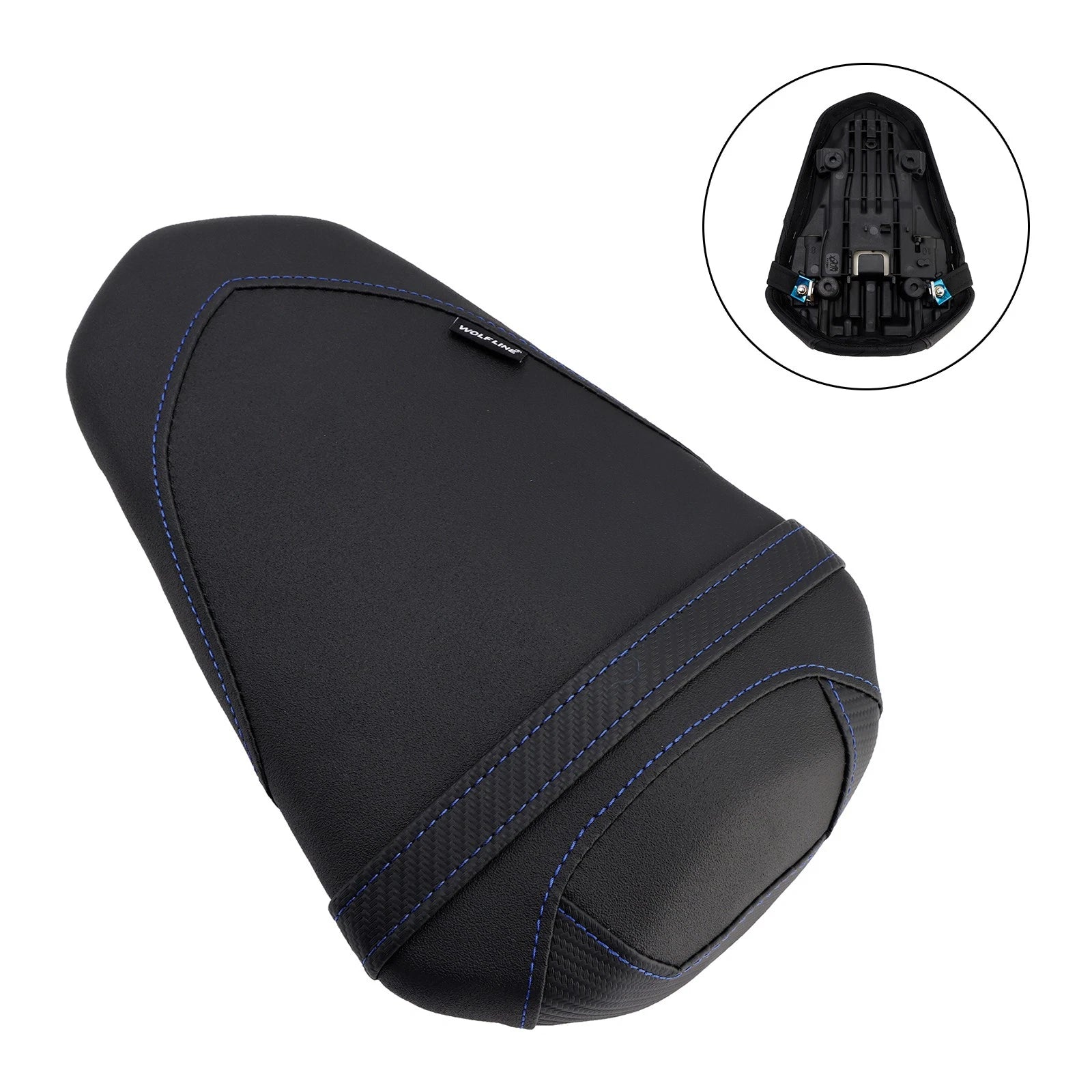 Rear Seat Passenger Cushion for Yamaha YZF-R3, MT-03 (2015–2023) - Blue
