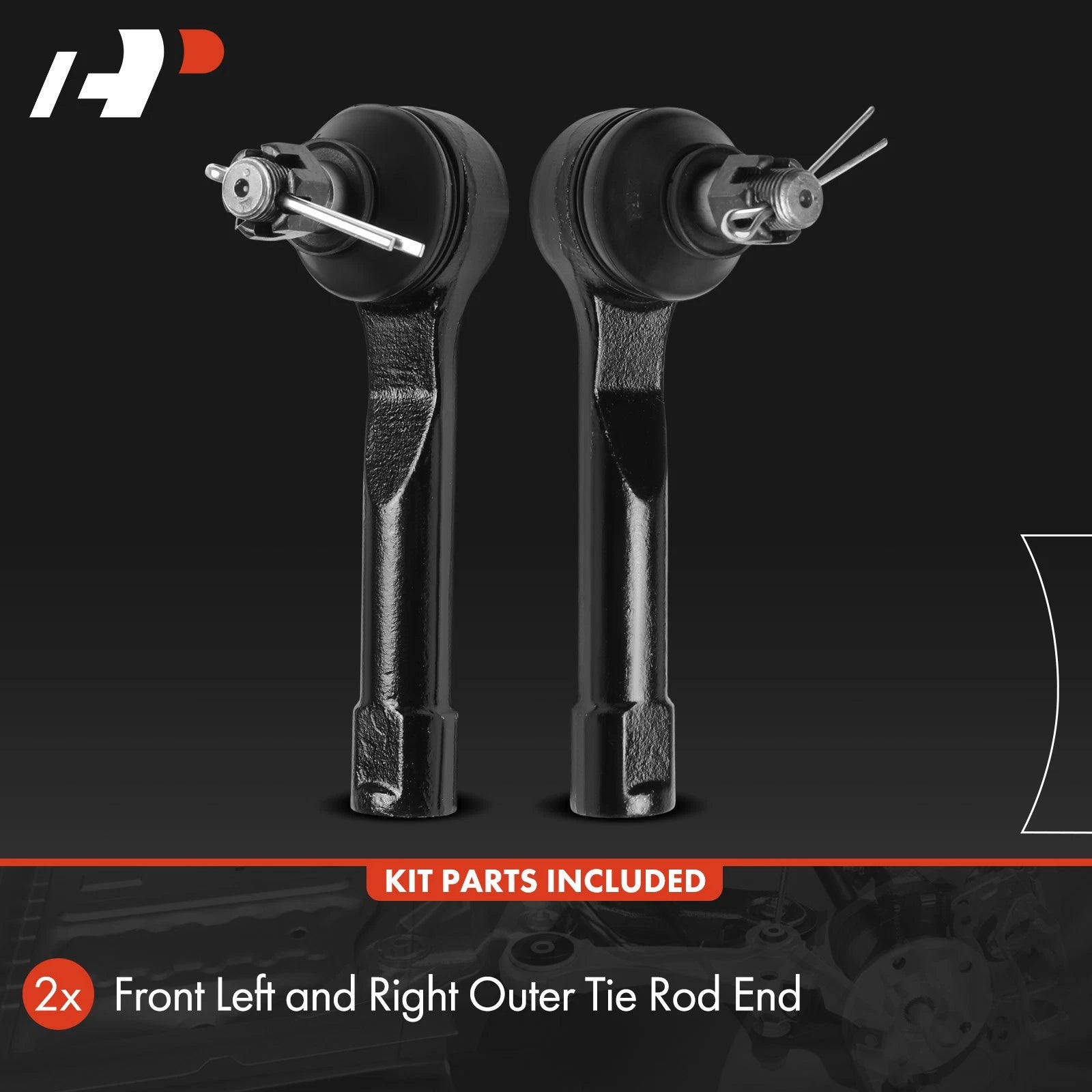2X Front Outer Tie Rods for Nissan Maxima (1989-1994)