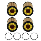 Oil Filter Kit Set of 4 for Audi A3 VW Golf Jetta (2006-2018)