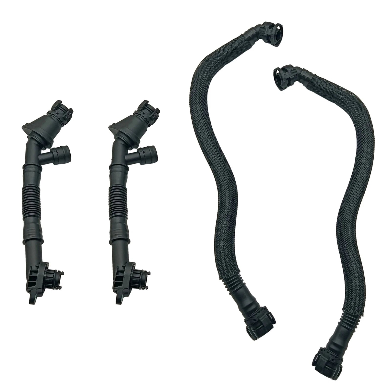 Set of 4 Crankcase Breather Hoses for BMW 550i 650i 750i X5 X6 (2006–2016)