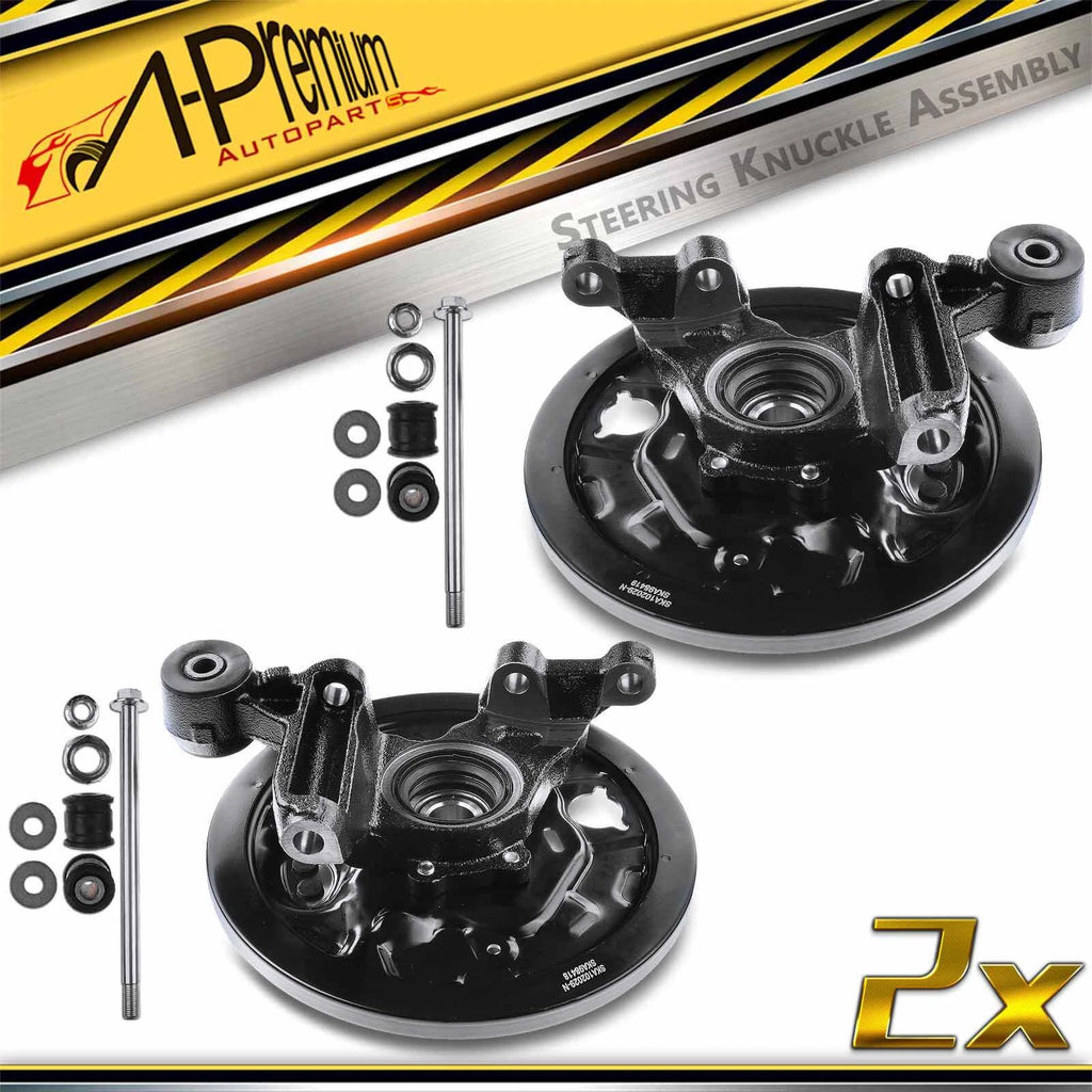 Pair Rear Steering Knuckle & Hub Bearing for Subaru Forester (2001–2008)