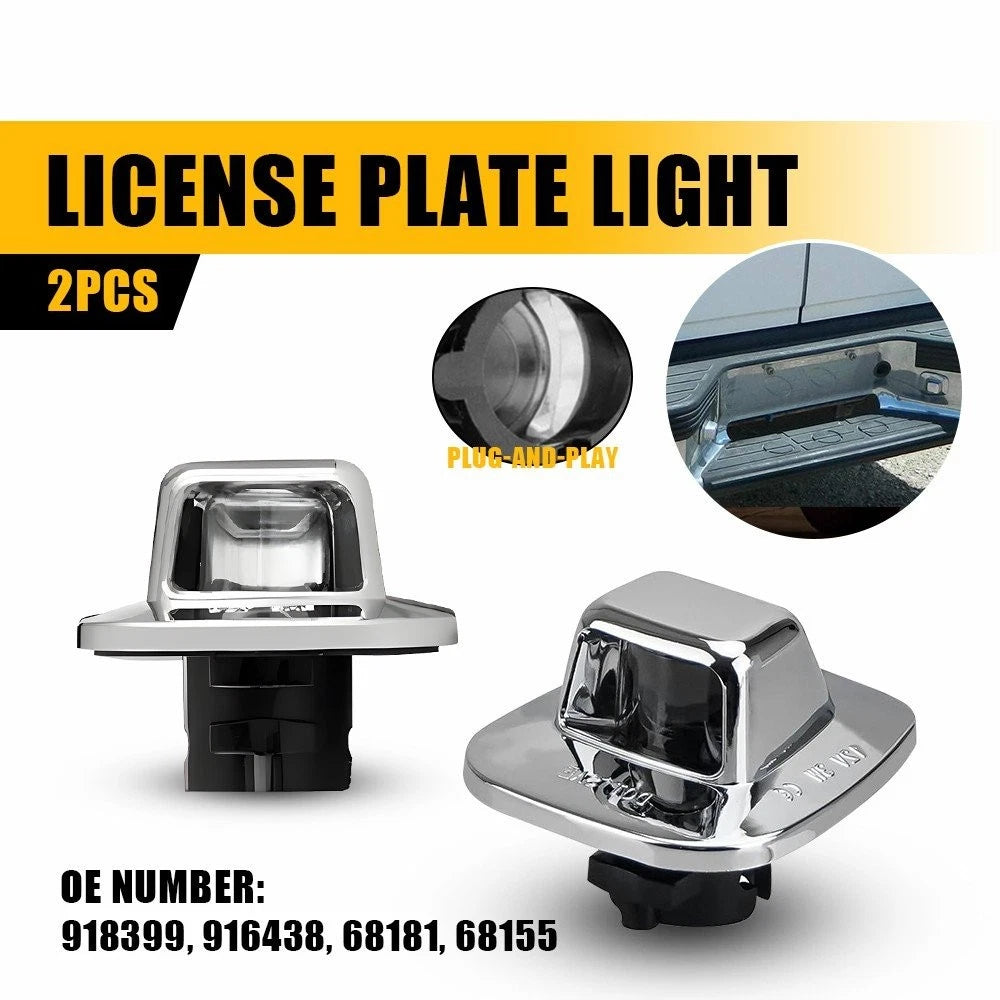 LED License Plate Light Housing for Chevy C1500/2500/3500 GMC Sonoma (1988–2002)
