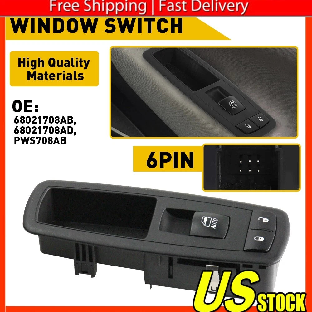 Right Power Window Switch for Dodge Ram 1500 2500 3500 (2009–2012)