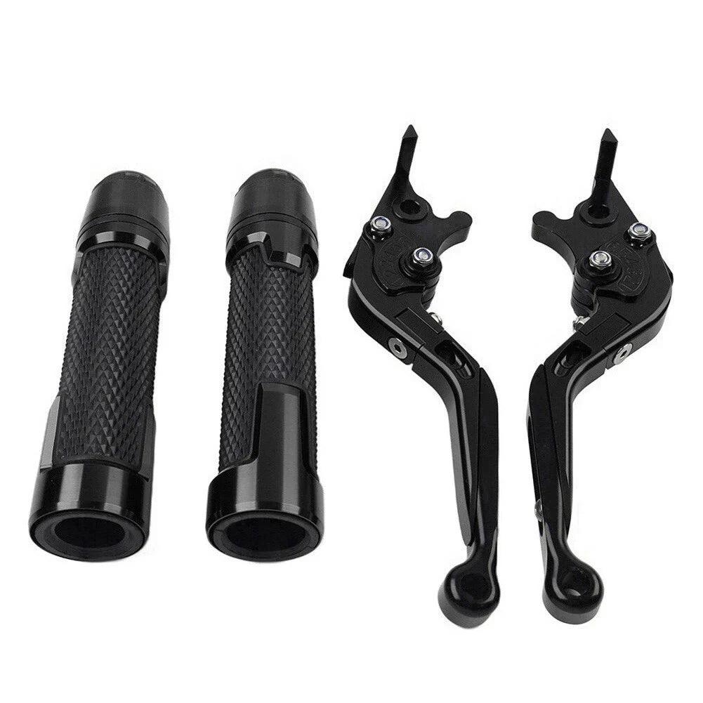Black Brake Clutch Lever Grip Set for Yamaha FJR XJR 1300 (2001-2008)