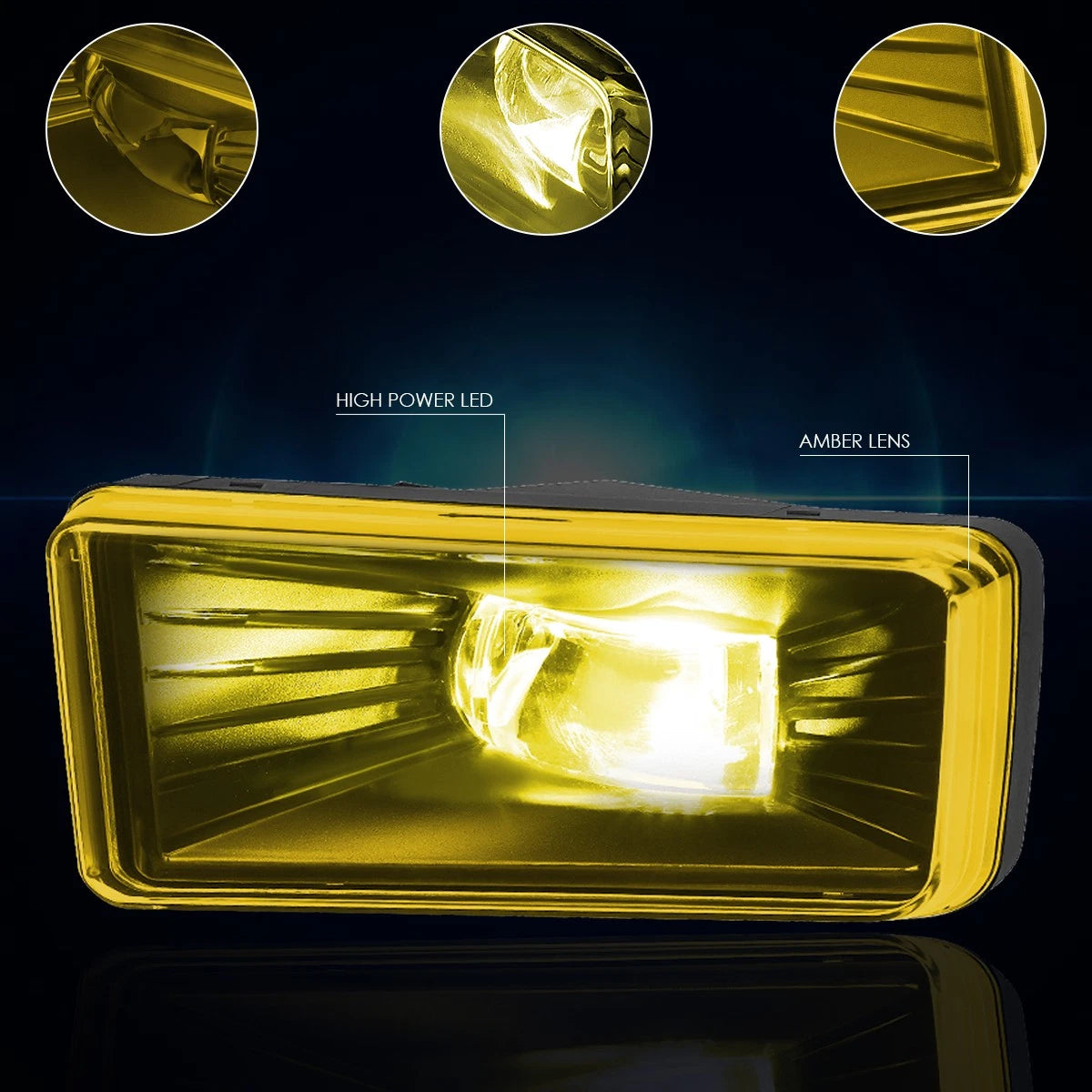 High-Power LED Amber Fog Lights for Chevy Silverado 2500HD (2007–2014)