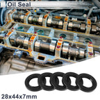 Set of 5 Oil Seal Rotary Shaft Seal TC Ring Nitrile Rubber 28x44x7mm
