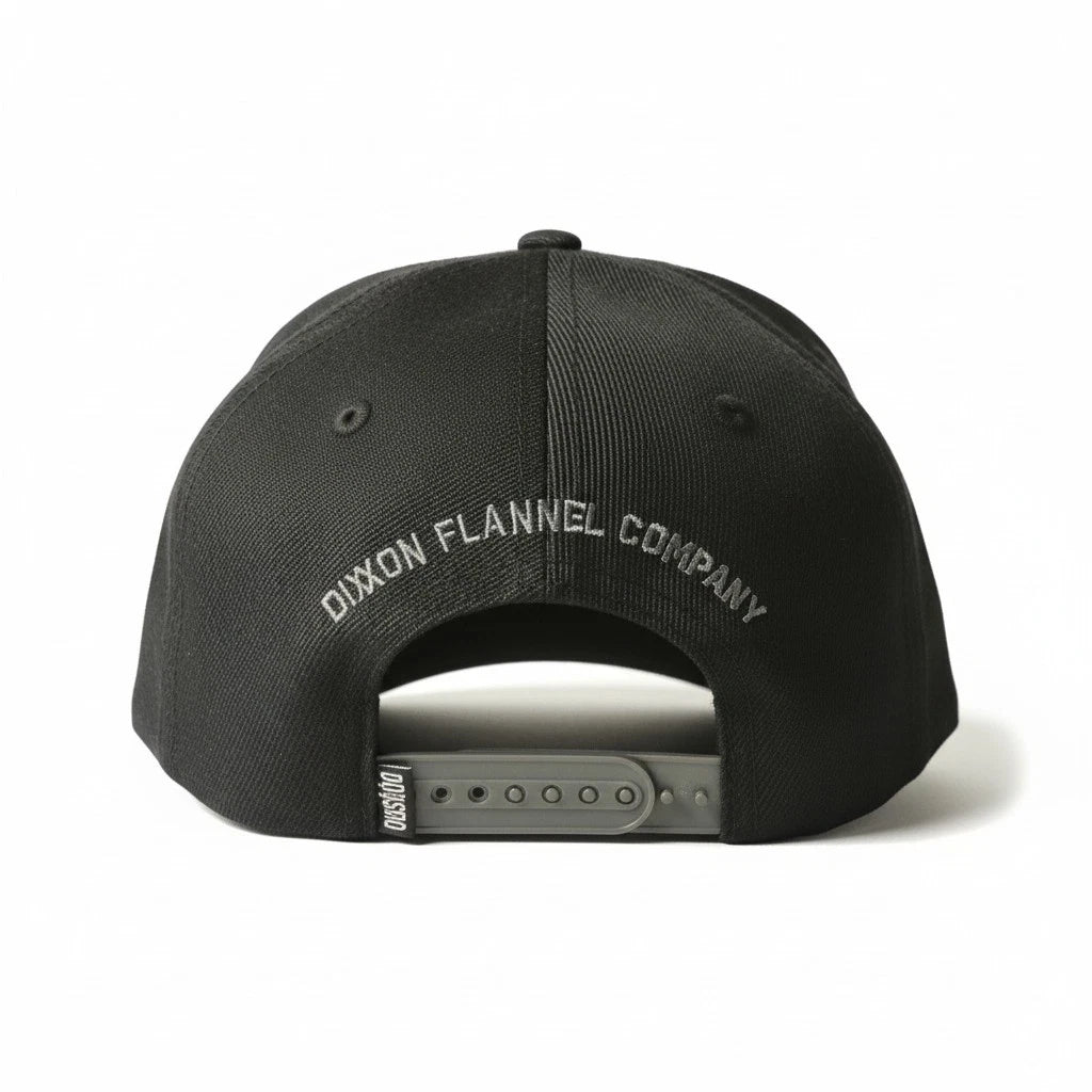 Snapback Hat for Men - Black Gray Adjustable (One Size)
