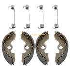 Set of 4 Front Brake Shoes W/Springs for Honda FourTrax 300 TRX300 (1988–2000)