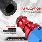 AN8 Straight Swivel Oil/Fuel Line Hose End Push-On Male Fitting