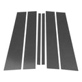 6 Pcs Door Pillar Window Trim for Nissan Armada (2004–2015) Carbon Fiber Black
