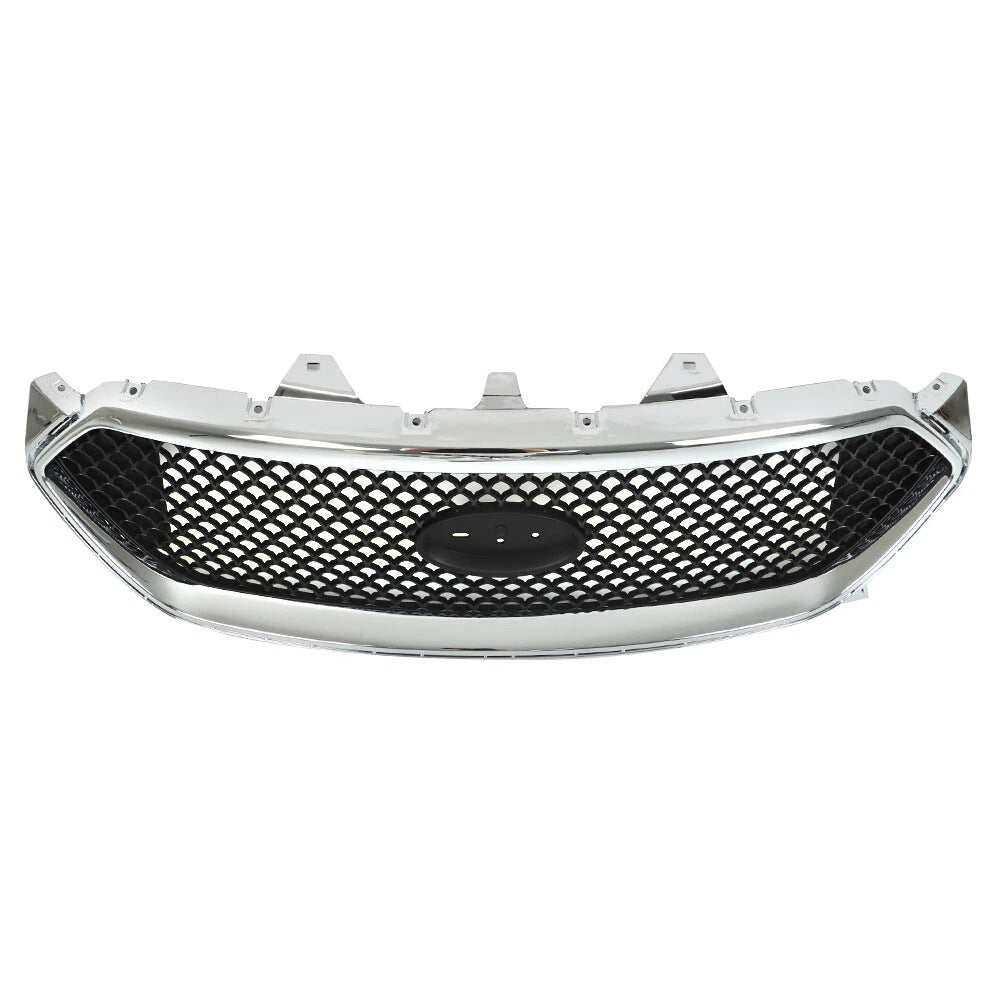 Front Grille Bumper for Ford Taurus (2013–2018) Black Chrome Replacement