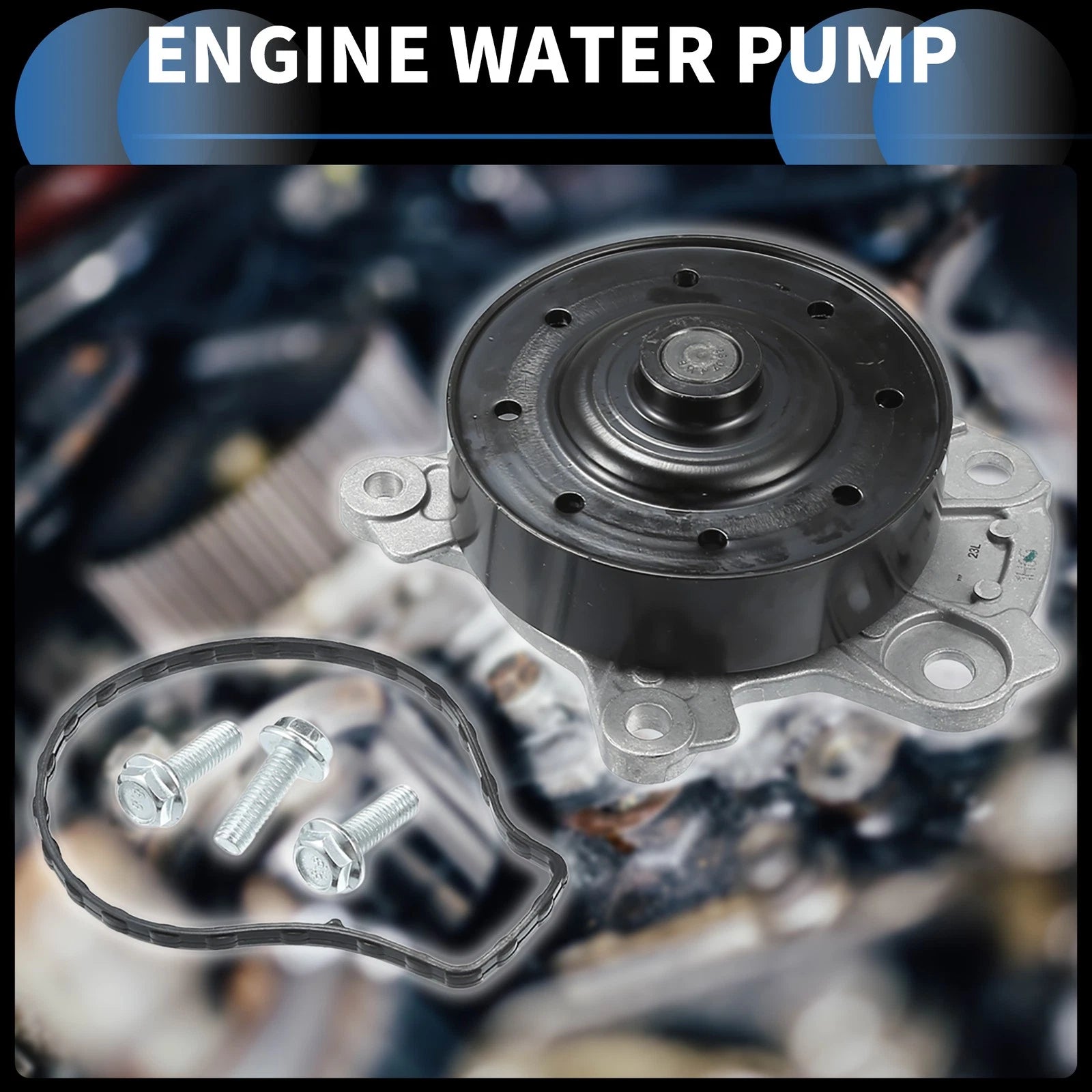 Water Pump for Toyota Corolla (2009–2019) No. 1610039465 with Rubber Kit