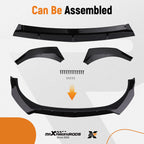 Bumper Lip Splitter Kit for Hyundai Elantra (2021–2024) Gloss Black