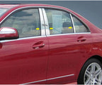 Luxury FX Chrome Pillar Post Trim Kit for 2008–2011 Mercedes C-Class