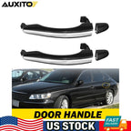 2 Rear Exterior Door Handles for Hyundai Azera (2006–2011) Primed Plastic