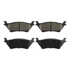 4x Rear Ceramic Brake Pads for Ford F-150 (2012–2020) with Manual Parking Brake