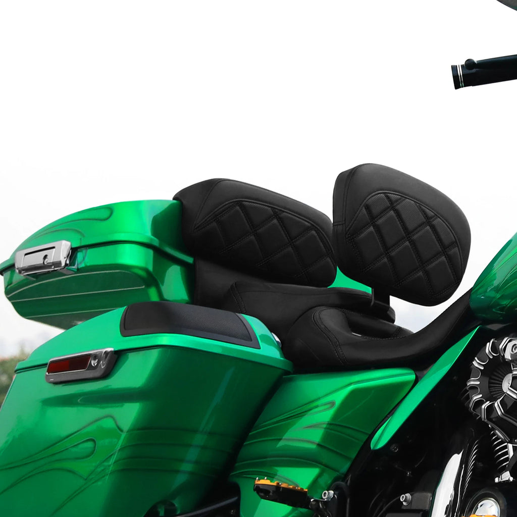 Chopped Trunk Backrest Pad for Harley Touring Road Glide (2014–2023)