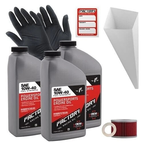 3Qt Oil Change Kit for Honda CB400A/N/T CM400T CBX550 (10W40)