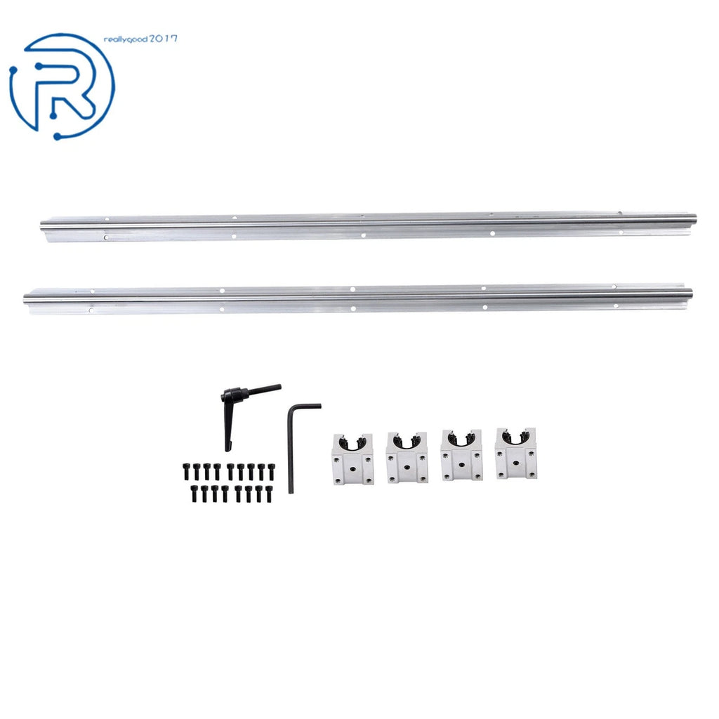 2X SBR16-1000mm Linear Rails & 4X SBR16UU Bearing Blocks for