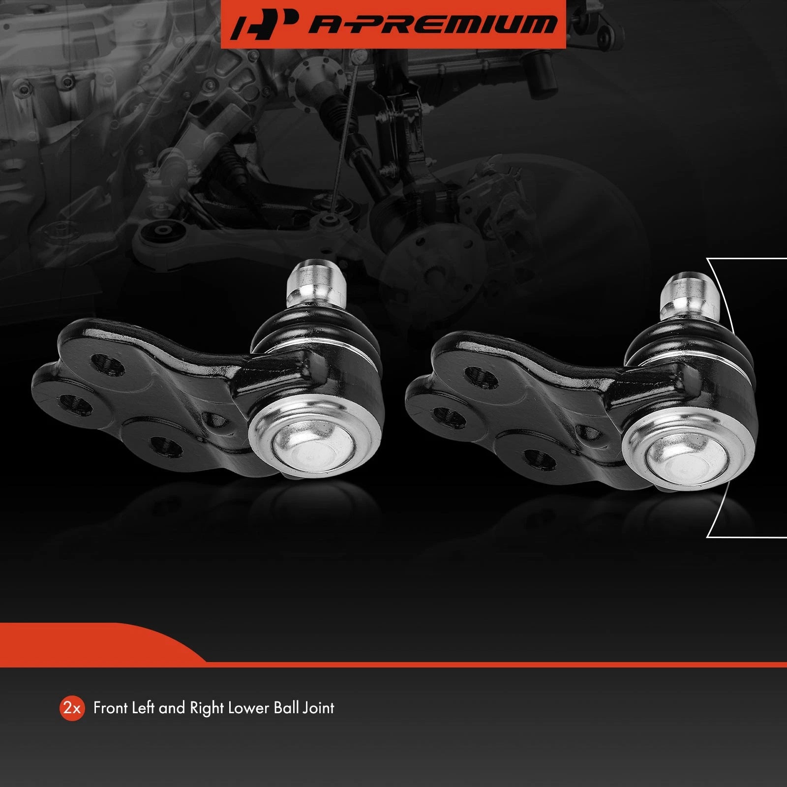 2X Front Lower Ball Joint for Jeep Renegade (2015–2023) Fiat 500X (2016–2022)