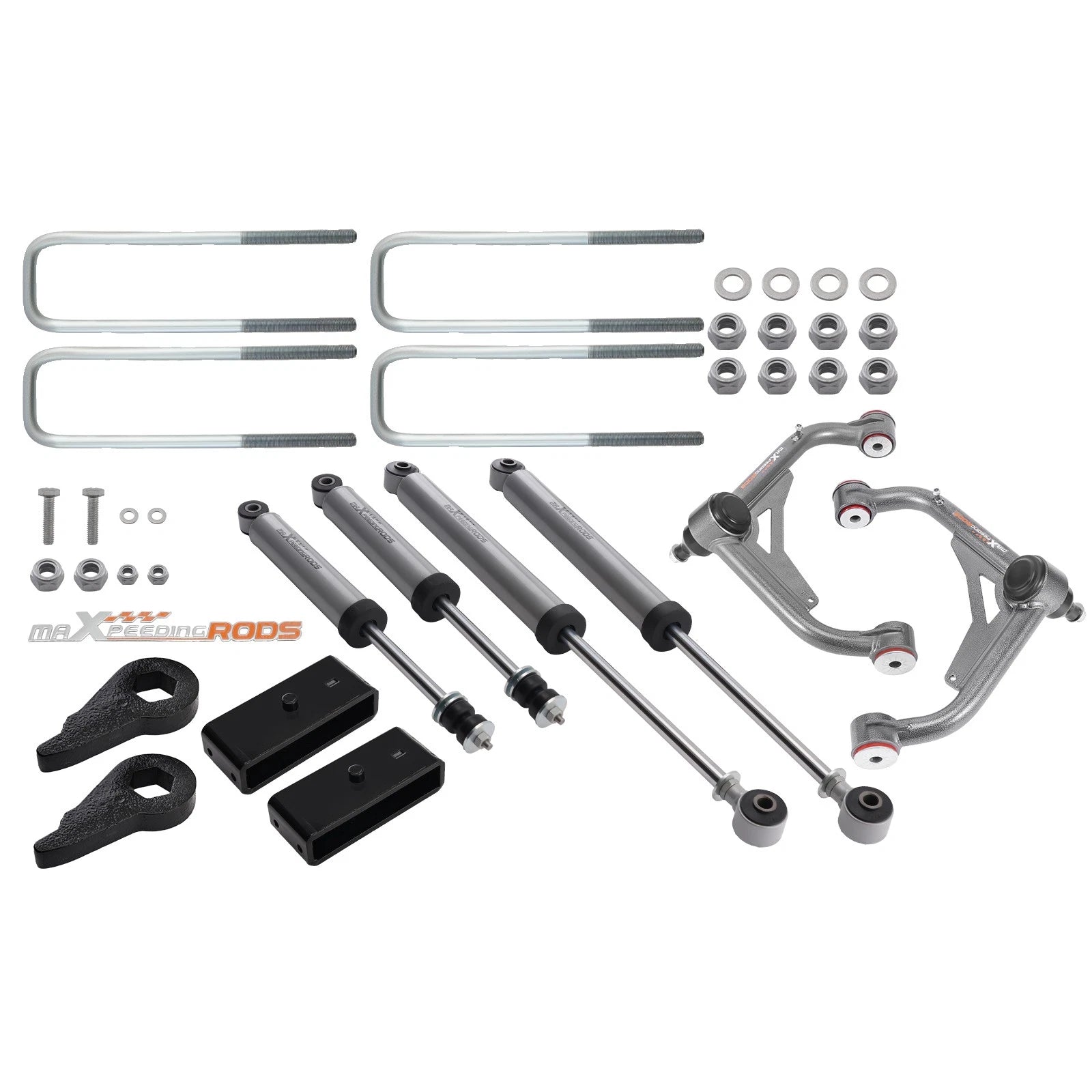 3" Lift Shocks Upper Control Arms for Silverado Sierra 2500HD 3500HD (2001–2010)