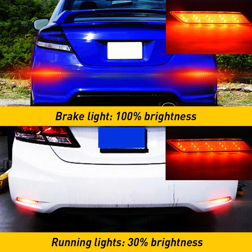 Rear Bumper Reflector Side Marker Light for Honda Civic (2013-2015)