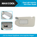 Sun Visor Shade for Nissan Pathfinder R52 (2013–2018) - Grey