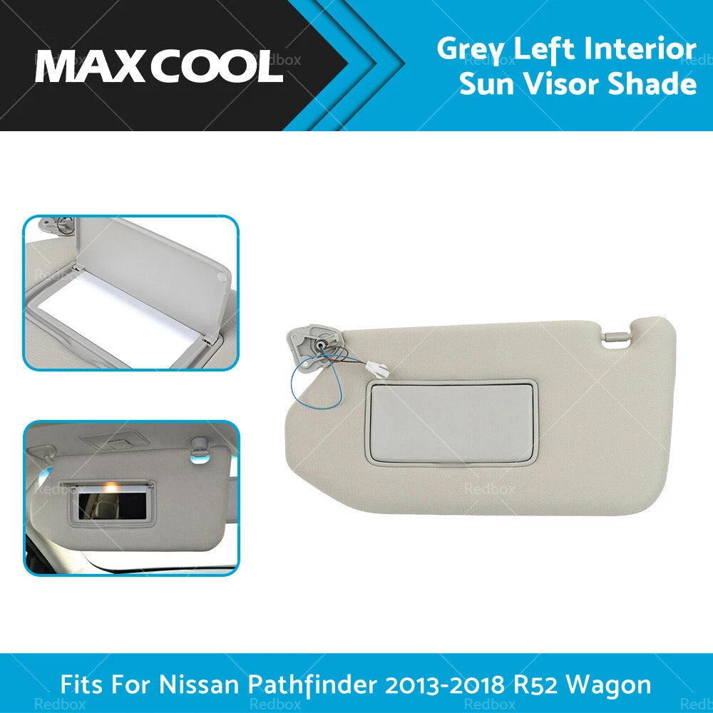 Sun Visor Shade for Nissan Pathfinder R52 (2013–2018) - Grey