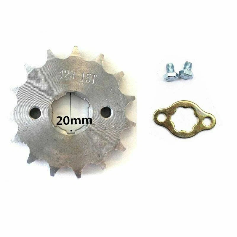 15 Tooth 428 Sprocket for Shineray Rocket BaShan Dirt Bike ATV (20MM)