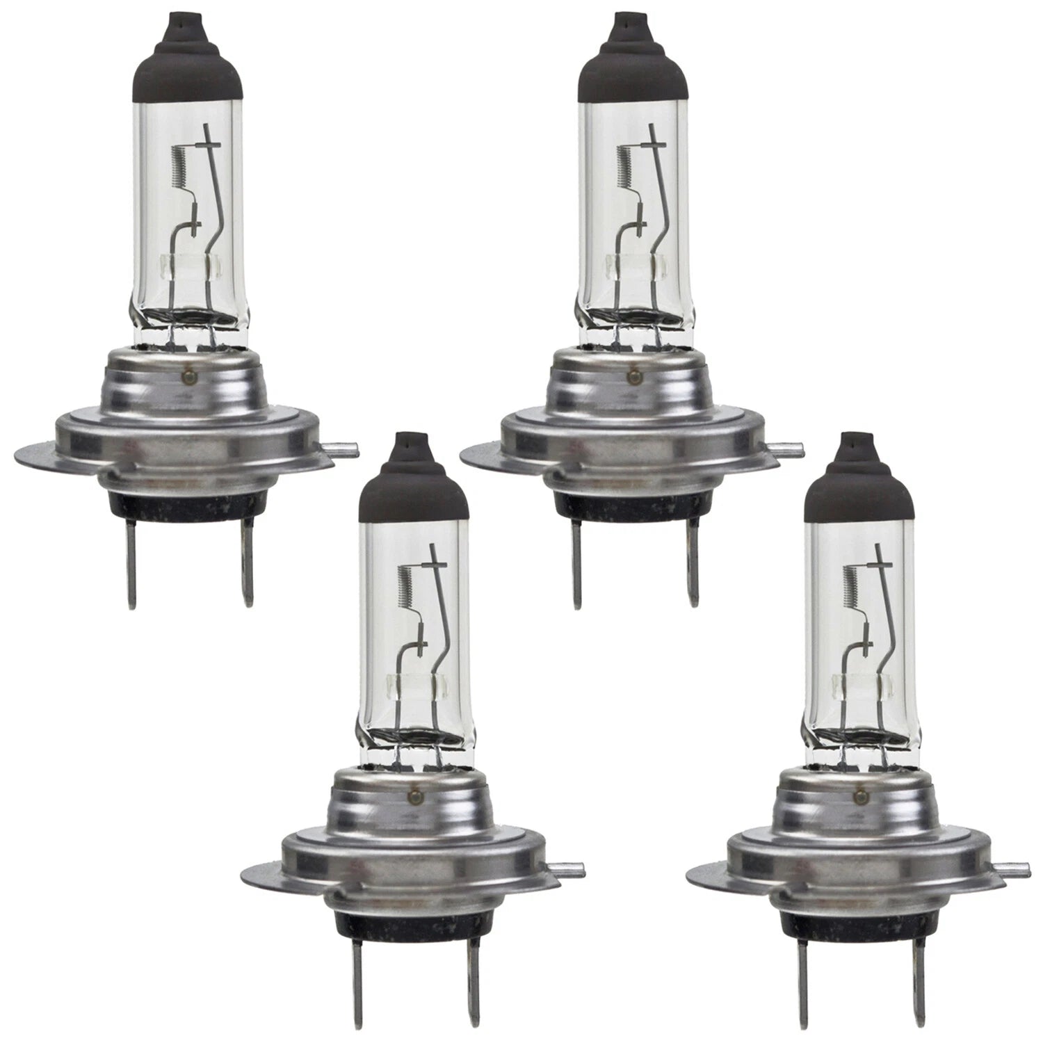 Set of 4 Hella H7 Halogen Bulbs (12V - 55W) (PX26d) High/Low Beam for Cars