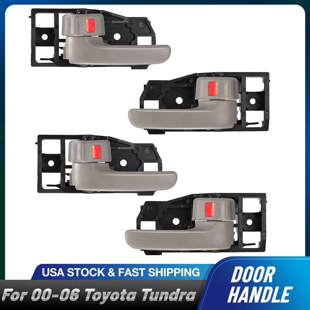 Set of 4 Interior Door Handles for Toyota Tundra (2000–2006)