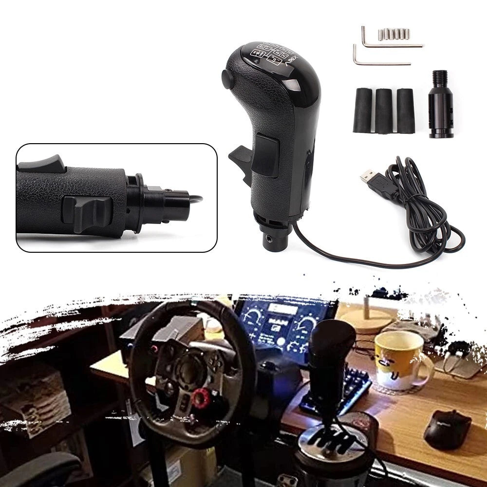 USB Simulator Shifter Knob for Logitech G29 G27 G25 (2016–2023)