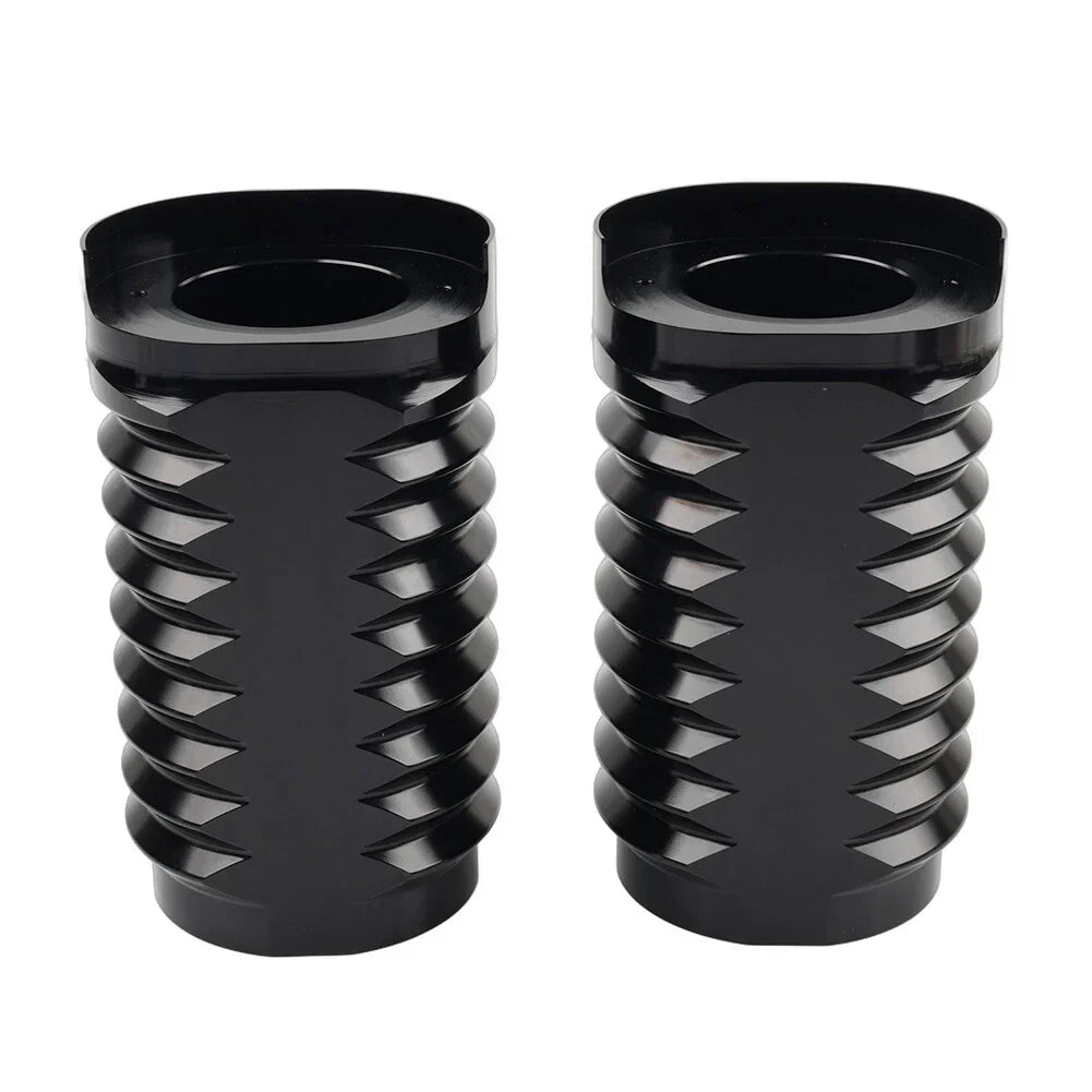 CNC Upper Fork Boot Slider Cover Black for Harley Street Glide FLHX FLHXS (14-23)