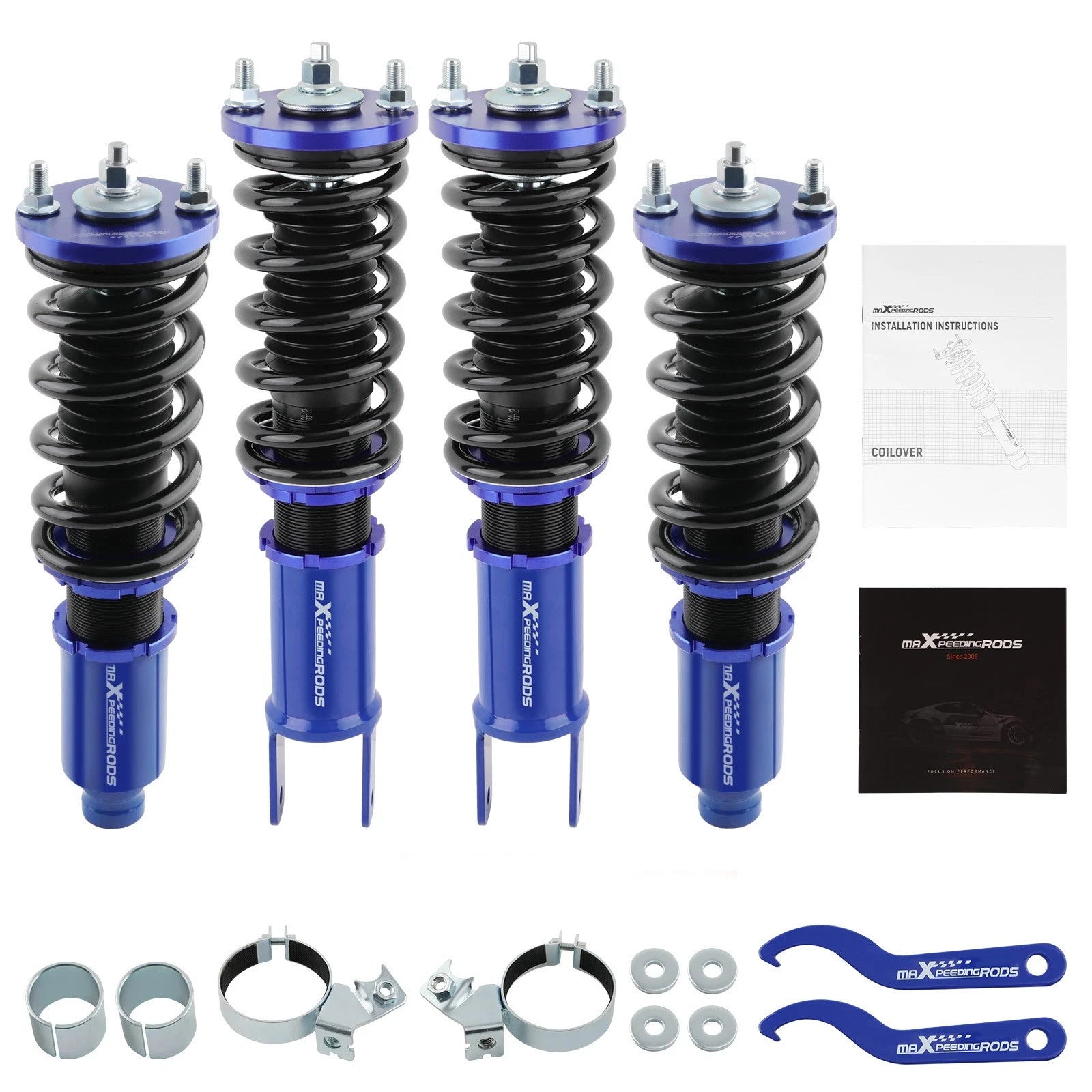 Set of 4 Coilovers for Honda Civic (1992–1995) & Integra (1994–2001)
