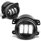 Pair LED Projector Fog Light Lamps for Jeep Wrangler (2007–2017) & Dodge Charger (2011–2014)