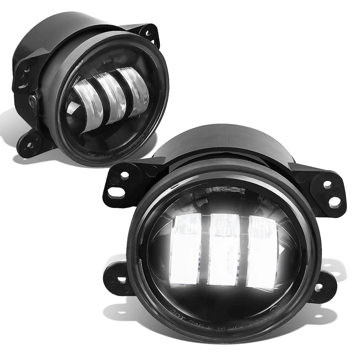 Pair LED Projector Fog Light Lamps for Jeep Wrangler (2007–2017) & Dodge Charger (2011–2014)