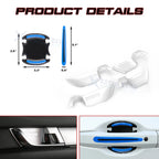 Chrome Matte Blue Door Handle Bowl Trim for Honda Accord (2018-2022)