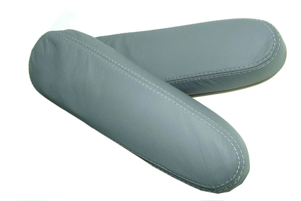 Front Seat Armrest Cover for Honda CR-V (2010–2014) - Gray Leather Synthetic