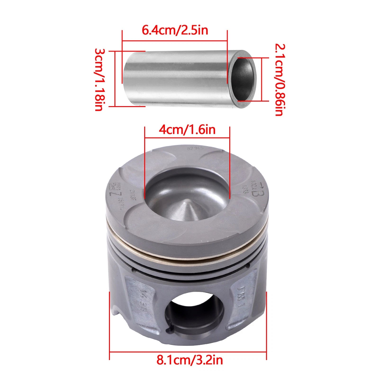 Engine Pistons Gasket Bearings Valves Kit for Ram 1500 (2014–2023)