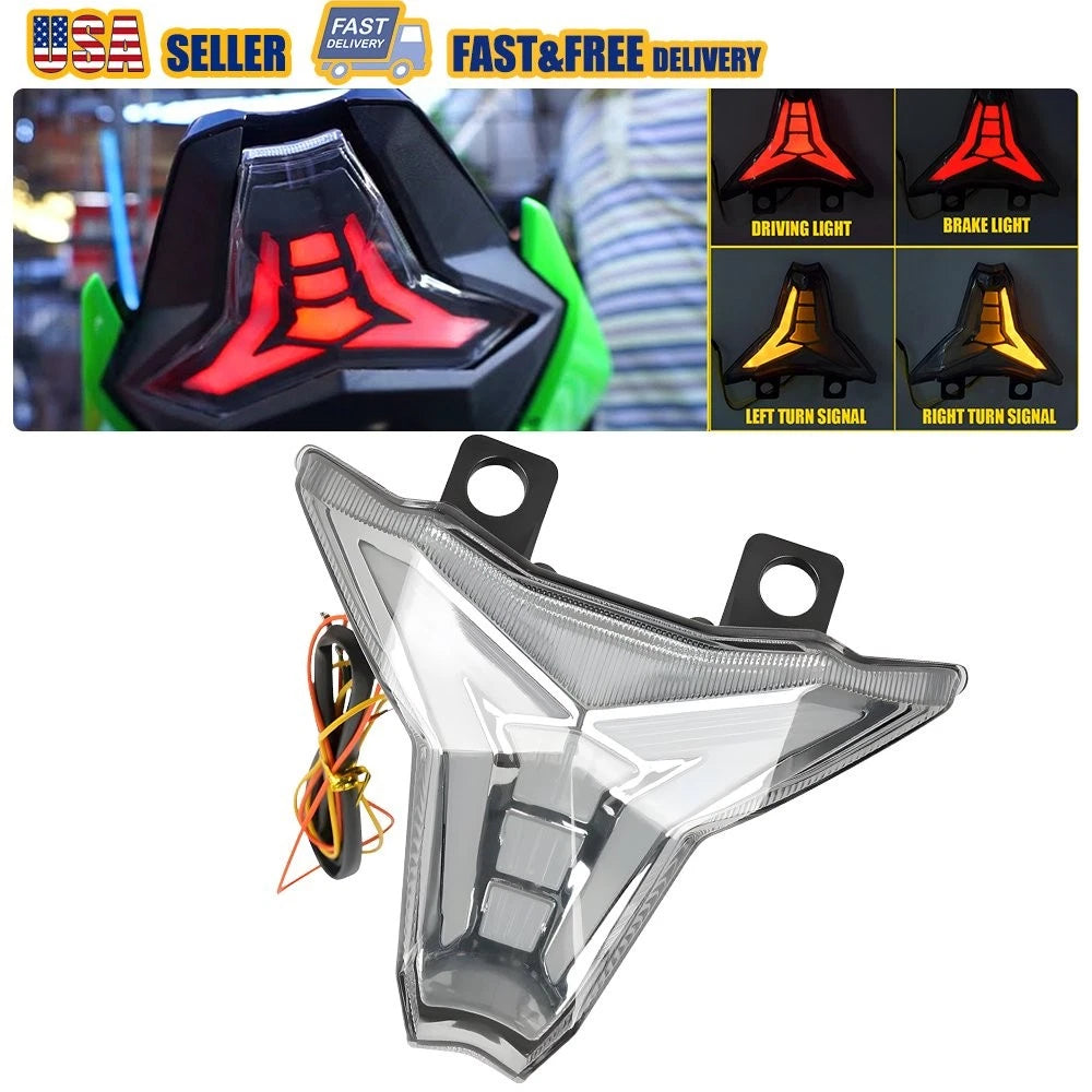 Integrated LED Tail Light Turn Signal for Kawasaki Ninja ZX-10R ZX-6R (2019–2023)
