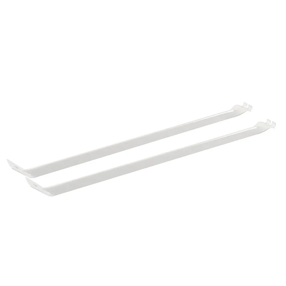 White Metal Support Brackets for 12" Wire Shelving