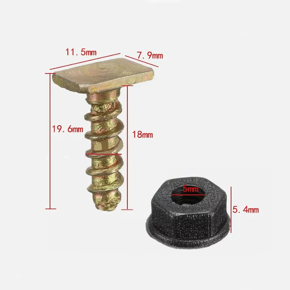 10 x Fender Nuts Screws for Opel Corsa C Combo Kombi (2000-2014)