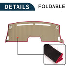 Dashboard Cover Mat for Nissan Moco MG33S (2012–2018) Black Red Set of 1